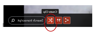 Click the Clip icon to create a clip